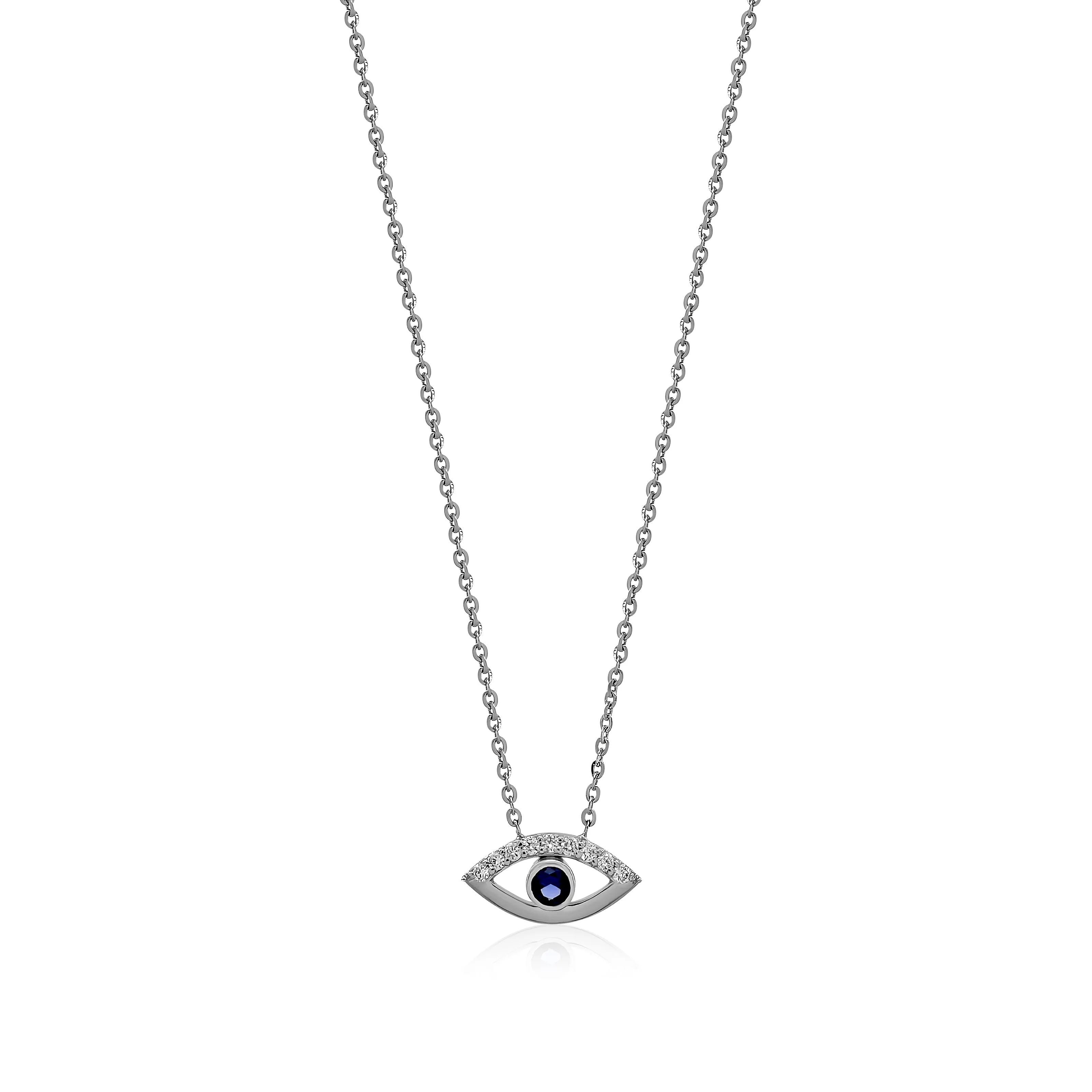 0.10 TW Diamond Evil Eye Pendant