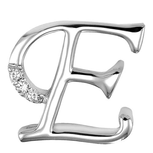 10k Gold Diamond Script Initial Necklace