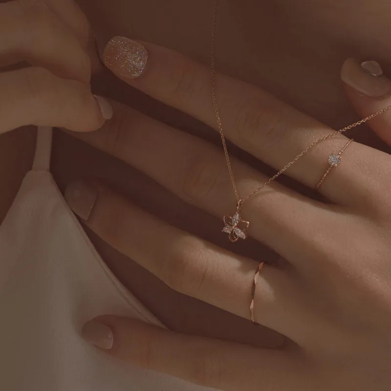 [14K Gold] Lilac Necklace