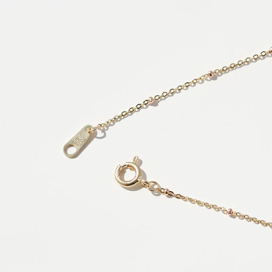 14k Reine Mirror Ball Chain Necklace