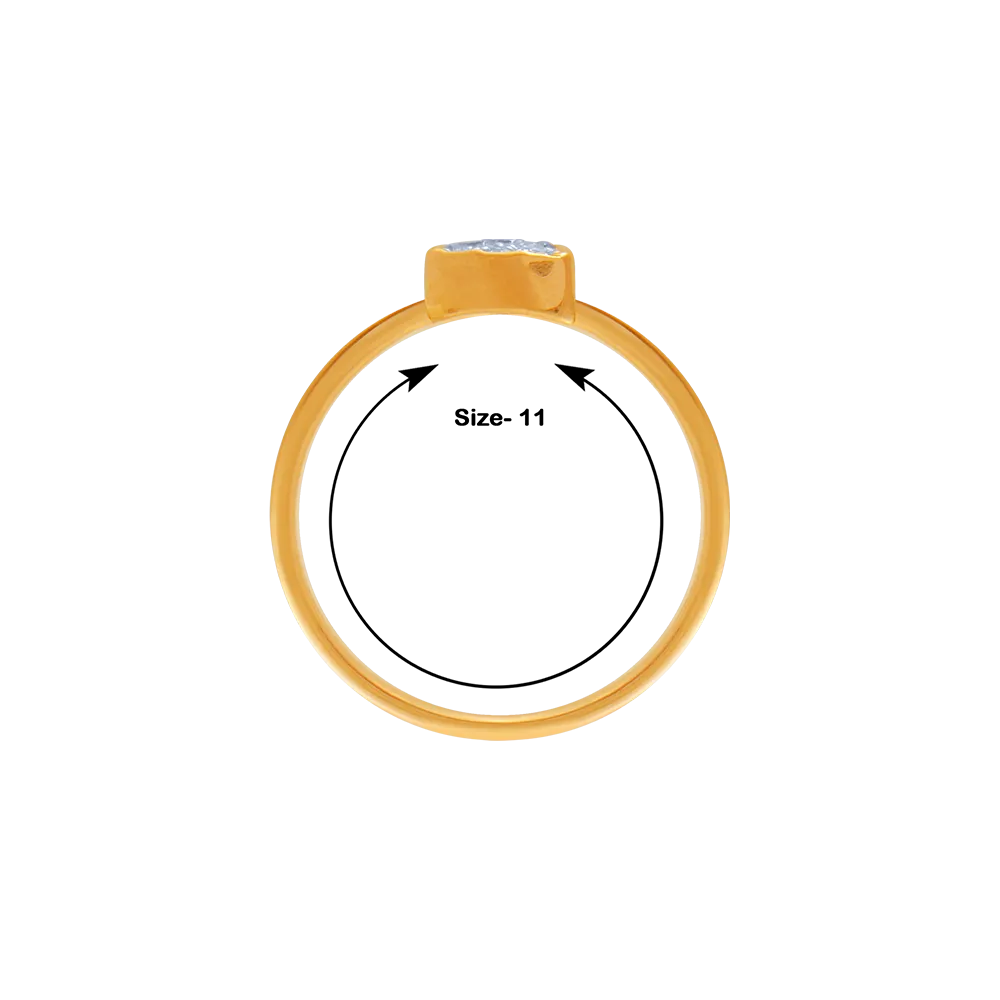 14KT (585) Yellow Gold And Diamond Ring For Women