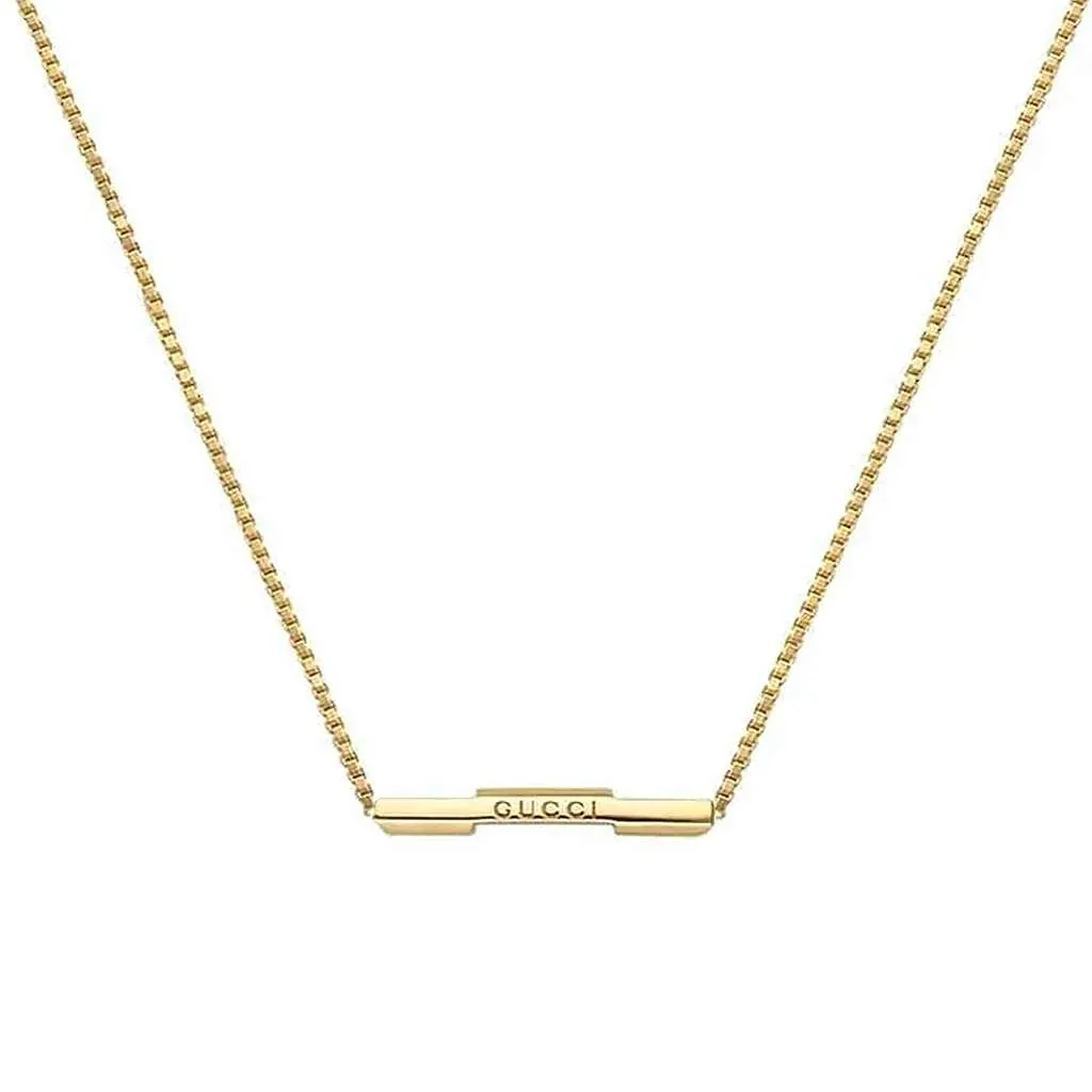 18kt Gold Gucci Link To Love Necklace