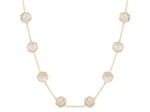 18kt Gold Miseno Mother Of Pearl Necklace