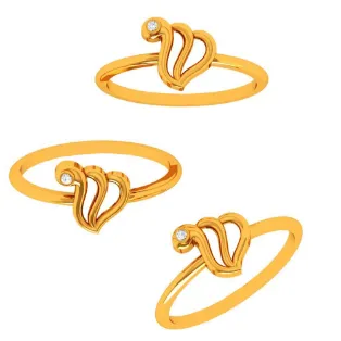 22k Speculative Yellow Gold Single Stone Ring