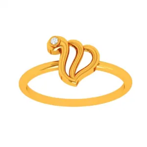 22k Speculative Yellow Gold Single Stone Ring