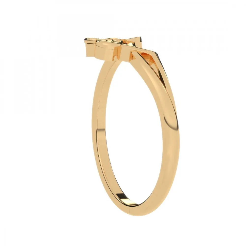 22KT (916) Yellow Gold Ring For Women