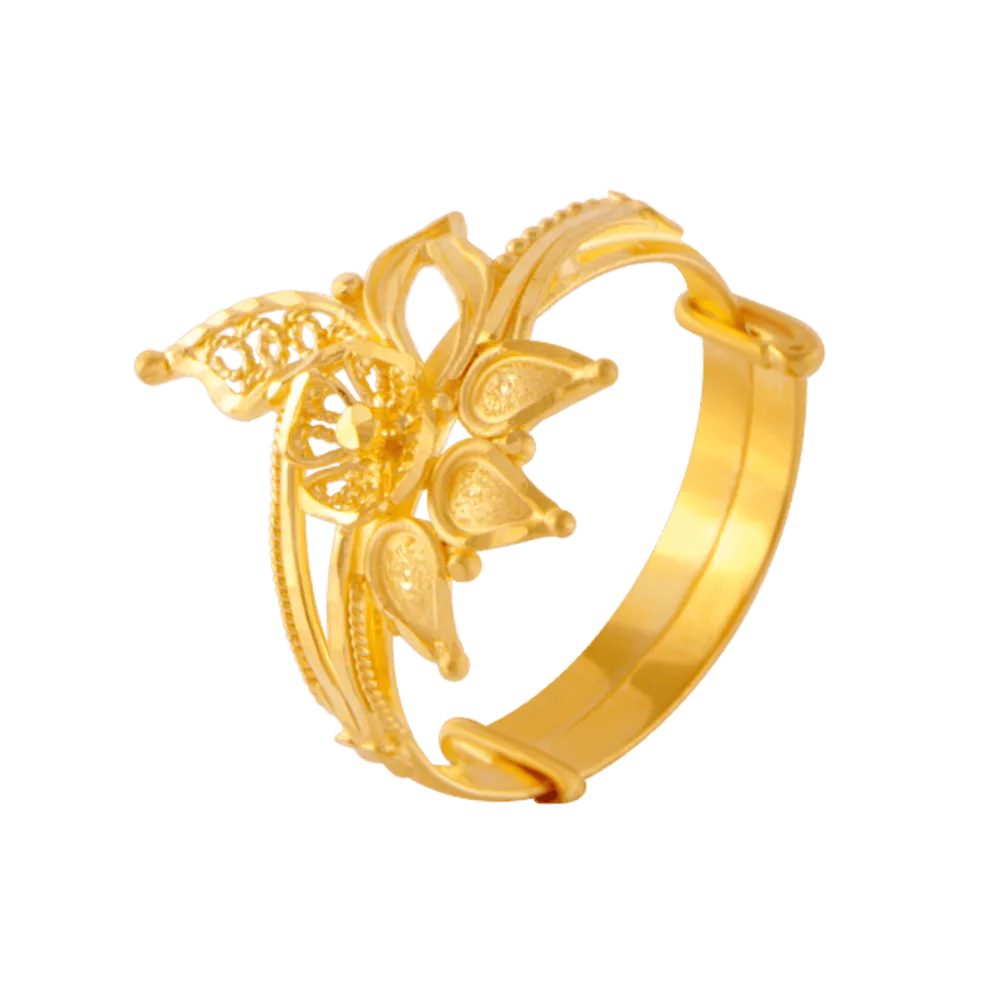 22KT Yellow Gold Ring For Women