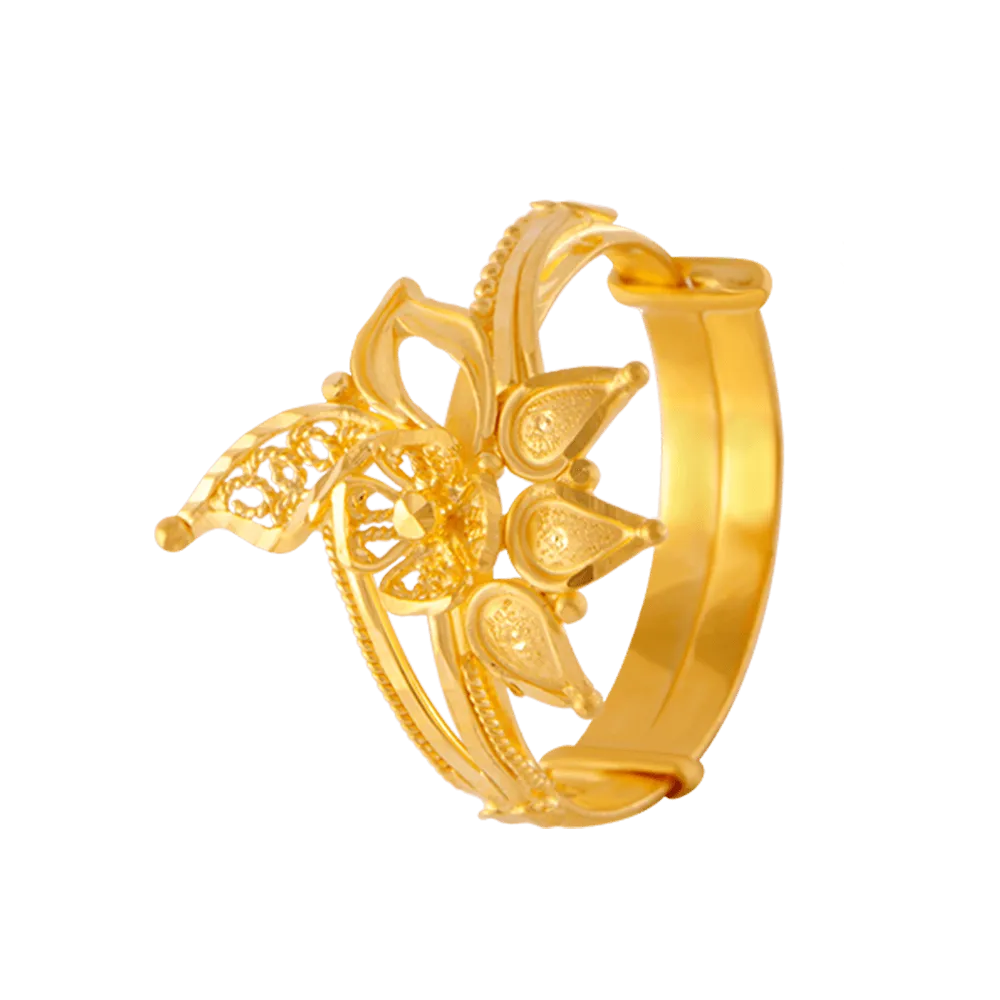 22KT Yellow Gold Ring For Women