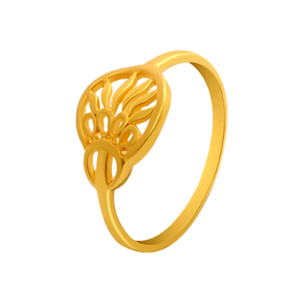 22KT Yellow Gold Ring For Women