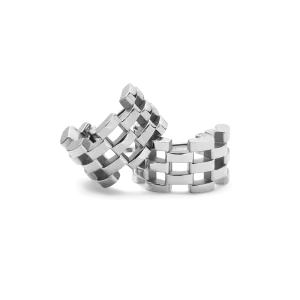 5-Link Earrings Silver