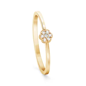 9k Yellow Gold Ring Set with HSI Diamonds