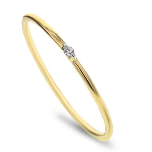 9k Yellow Gold Ring Set with HSI Diamonds