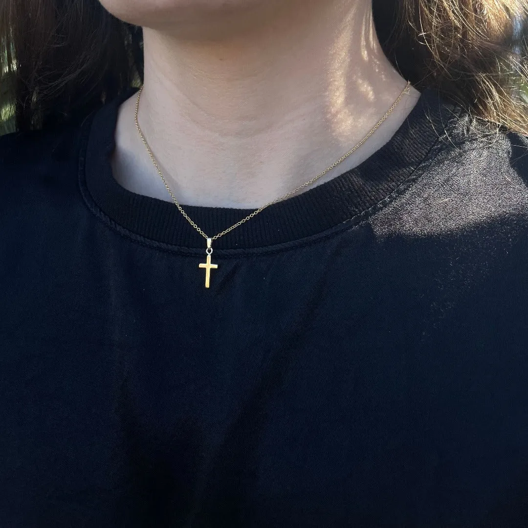 Baby 14K Gold Filled Cross Pendant Necklace