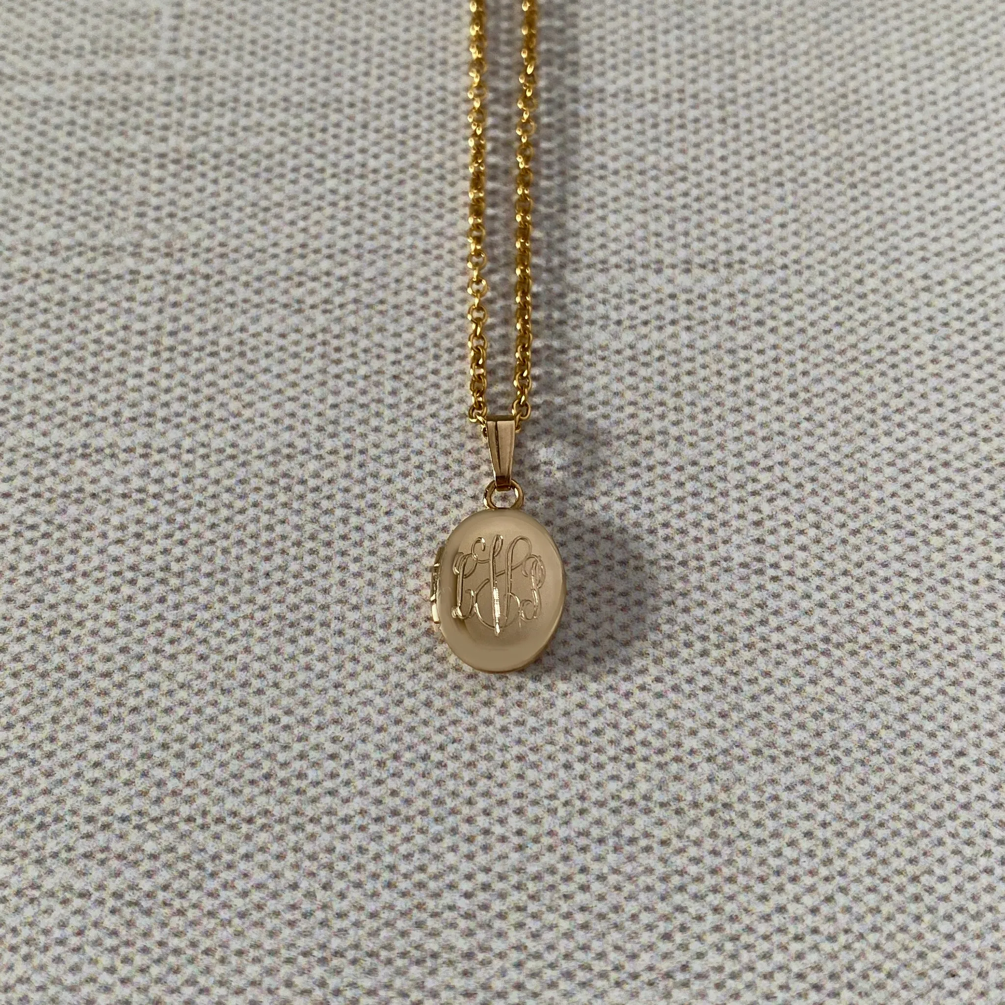 Baby 14K Gold-Filled Oval Locket Necklace