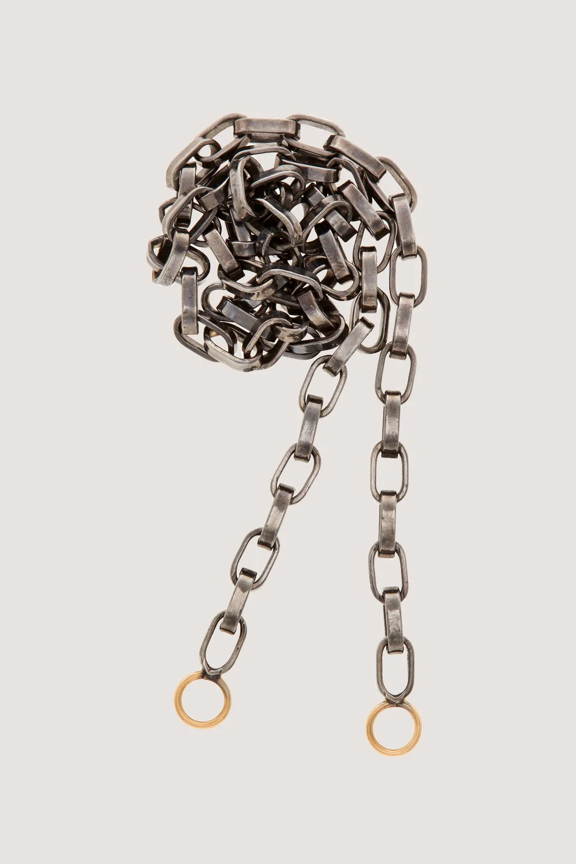 Biker Chain - 18", Blackened Silver