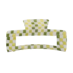 BOMBSHELL CLIP GREEN CHECKER