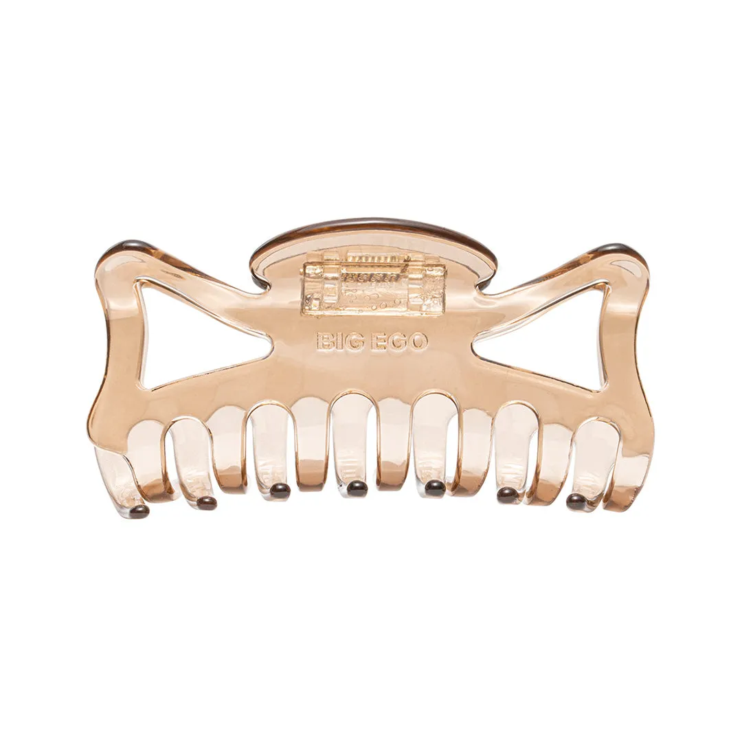BOW CLIP JELLY BROWN