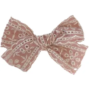 Bow's by St?r Franka Bow - Pink Embroidered