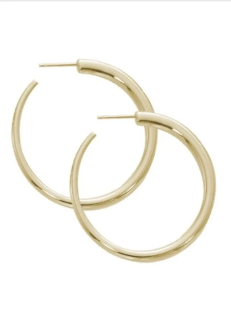 Carla Corp | 14k Med Round Hoop
