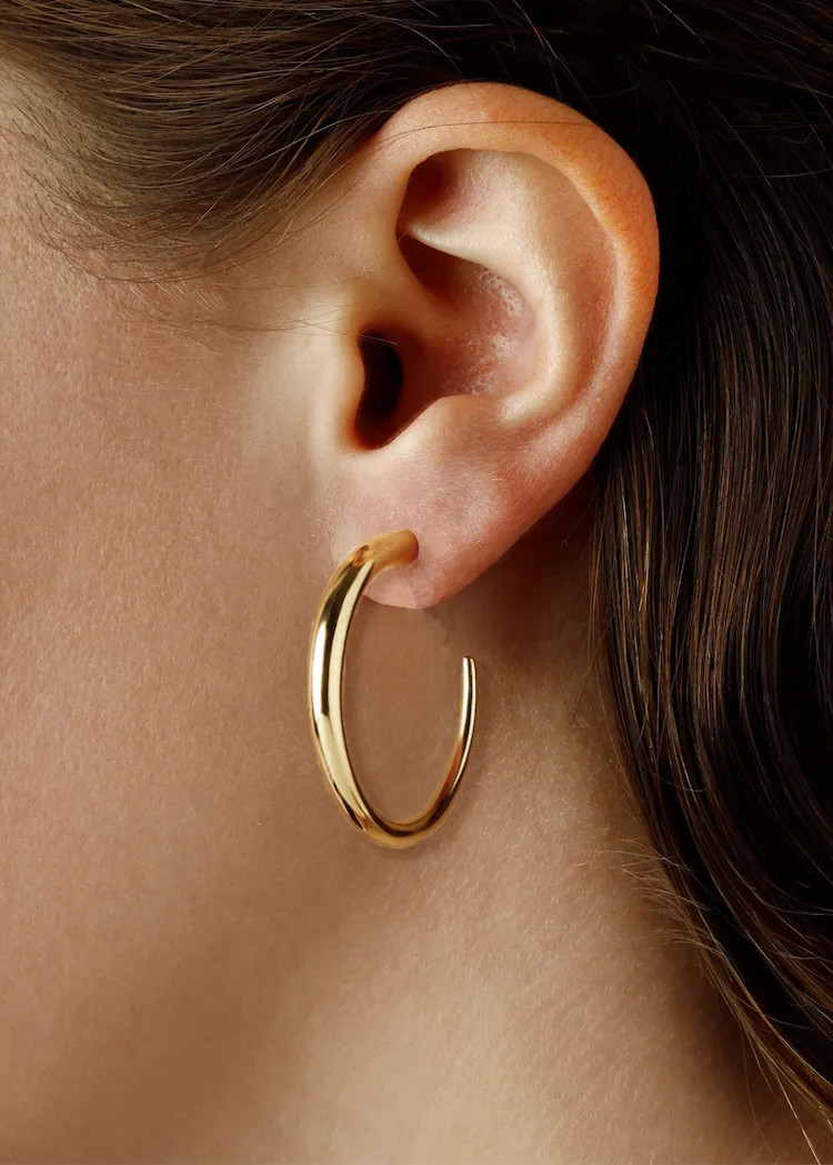 Carla Corp | 14k Med Round Hoop
