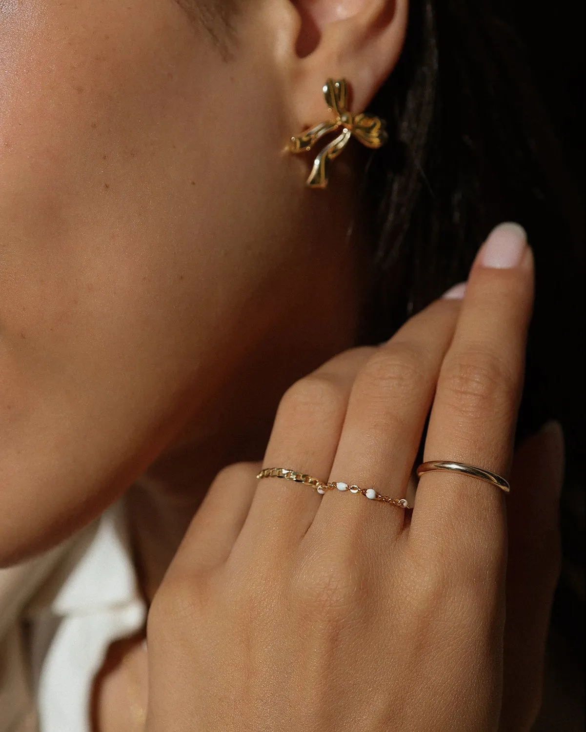 Coconut Candy Chain Ring