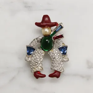 Colorful Cowboy Costume Fur Clip