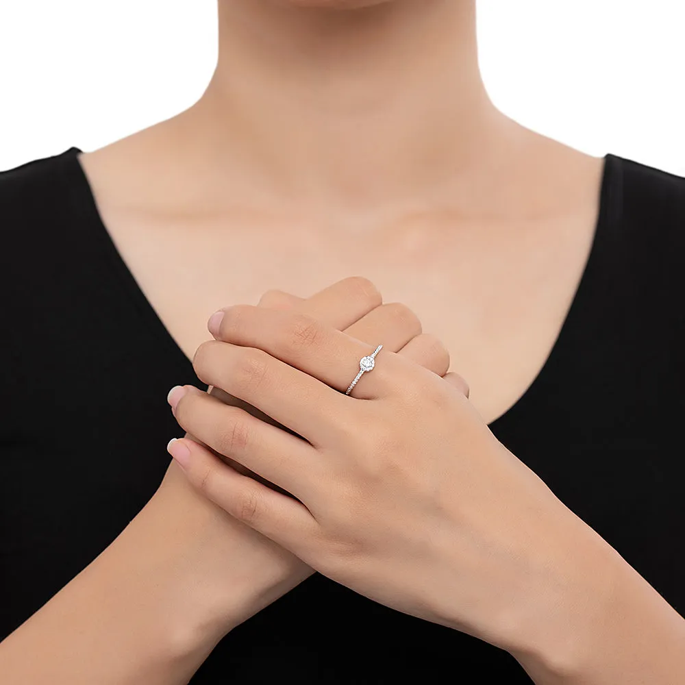 Cubic Zirconia Wrap Ring