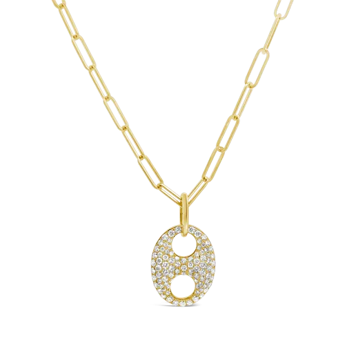 Diamond Mariner Link Pendant