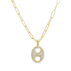 Diamond Mariner Link Pendant
