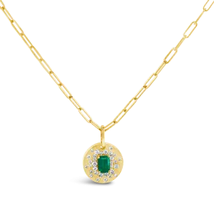 Emerald & Diamond Pendant