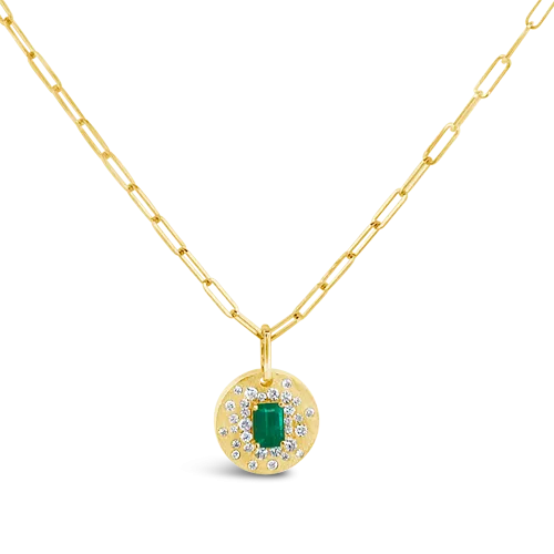 Emerald & Diamond Pendant