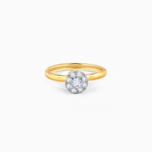 Gold Organic Radiance Diamond Ring