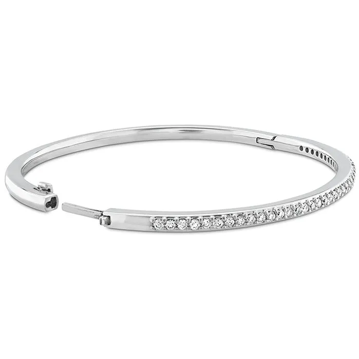 Hearts On Fire Classic Prong Set Diamond Bangle