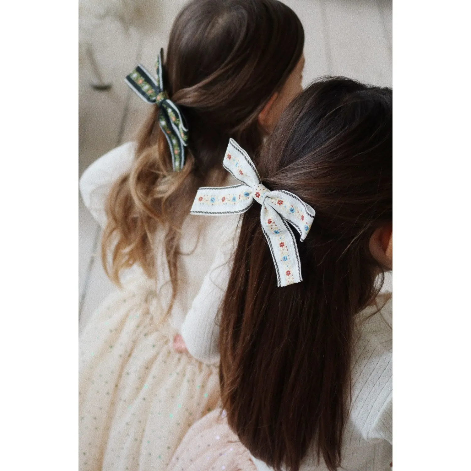 Konges Sl?jd Beige Ribbon Bowie Hair Clip