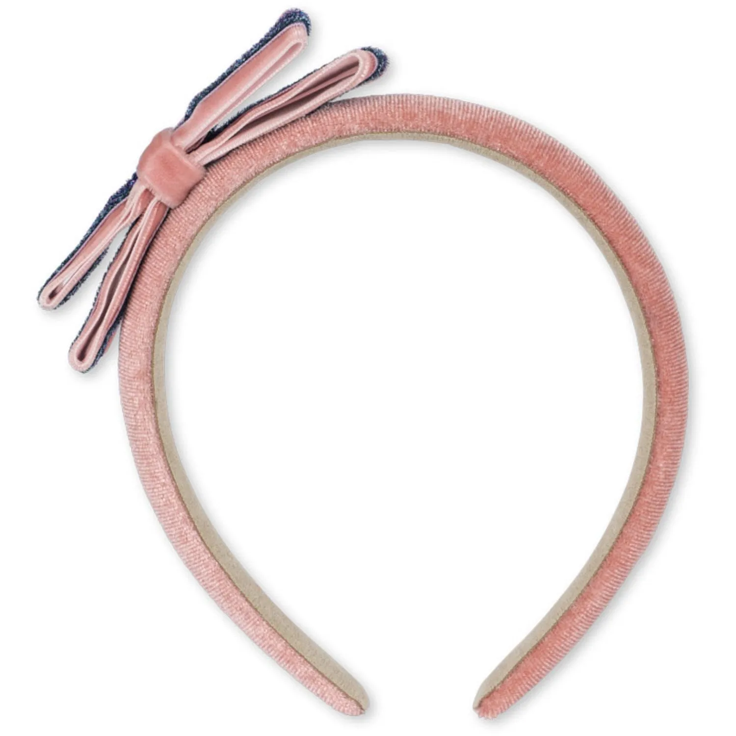 Konges Sl?jd Mellow Rose Velvet Bow Hairbrace