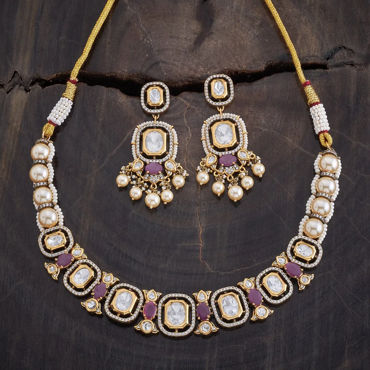 Kundan Necklace 174038