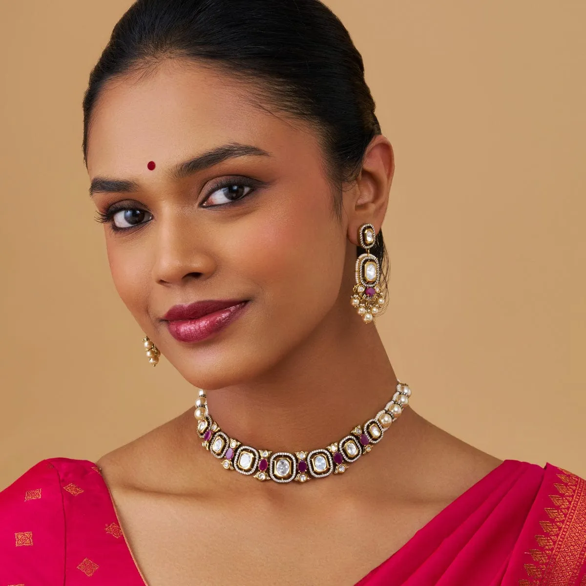 Kundan Necklace 174038