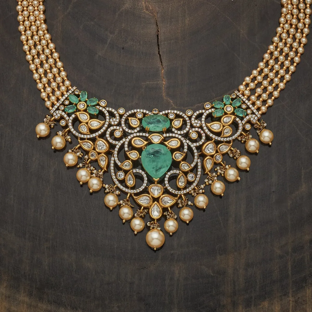 Kundan Necklace 182308