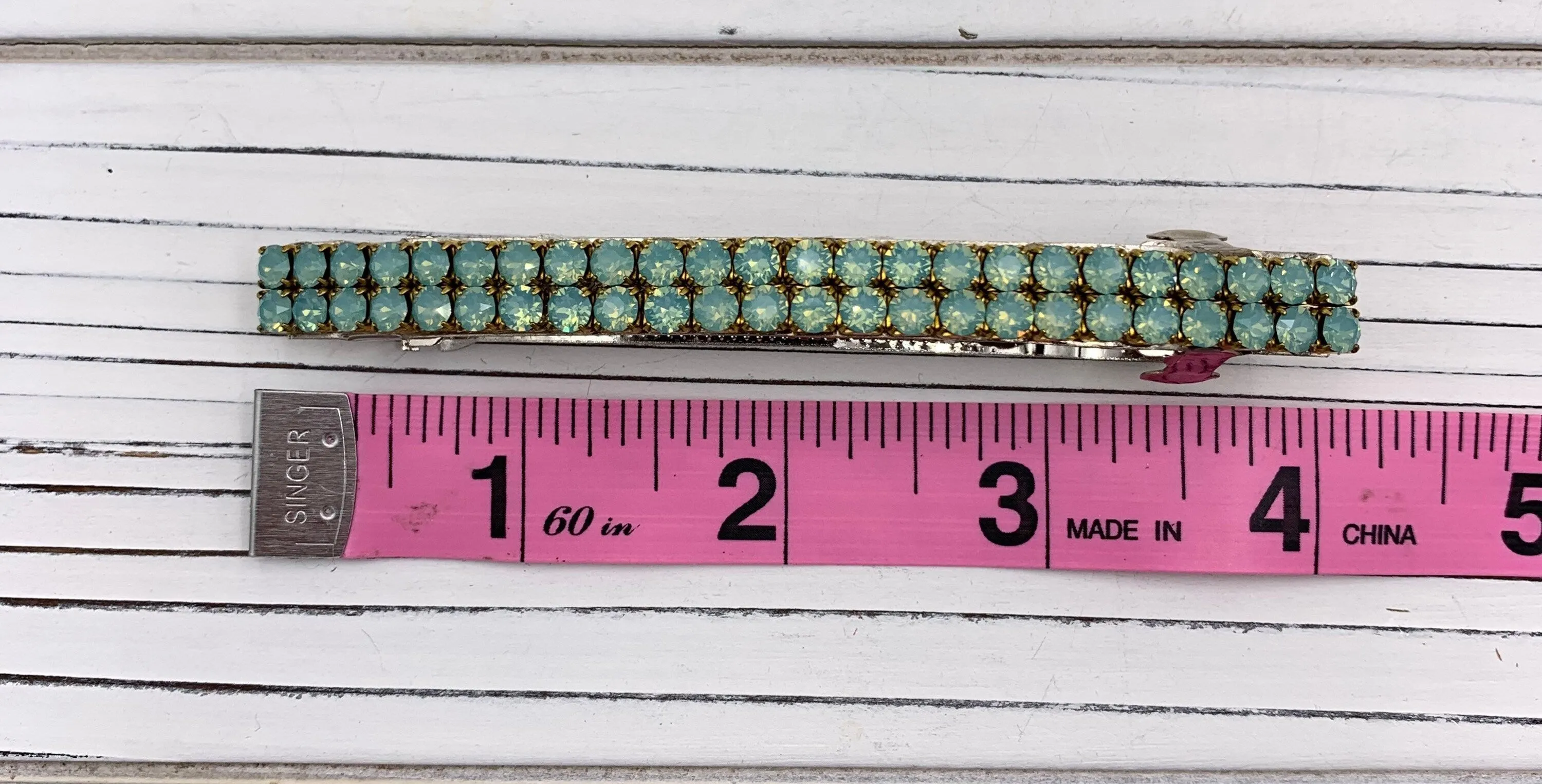 Ladylike Slim Barrette in Pacific Opal