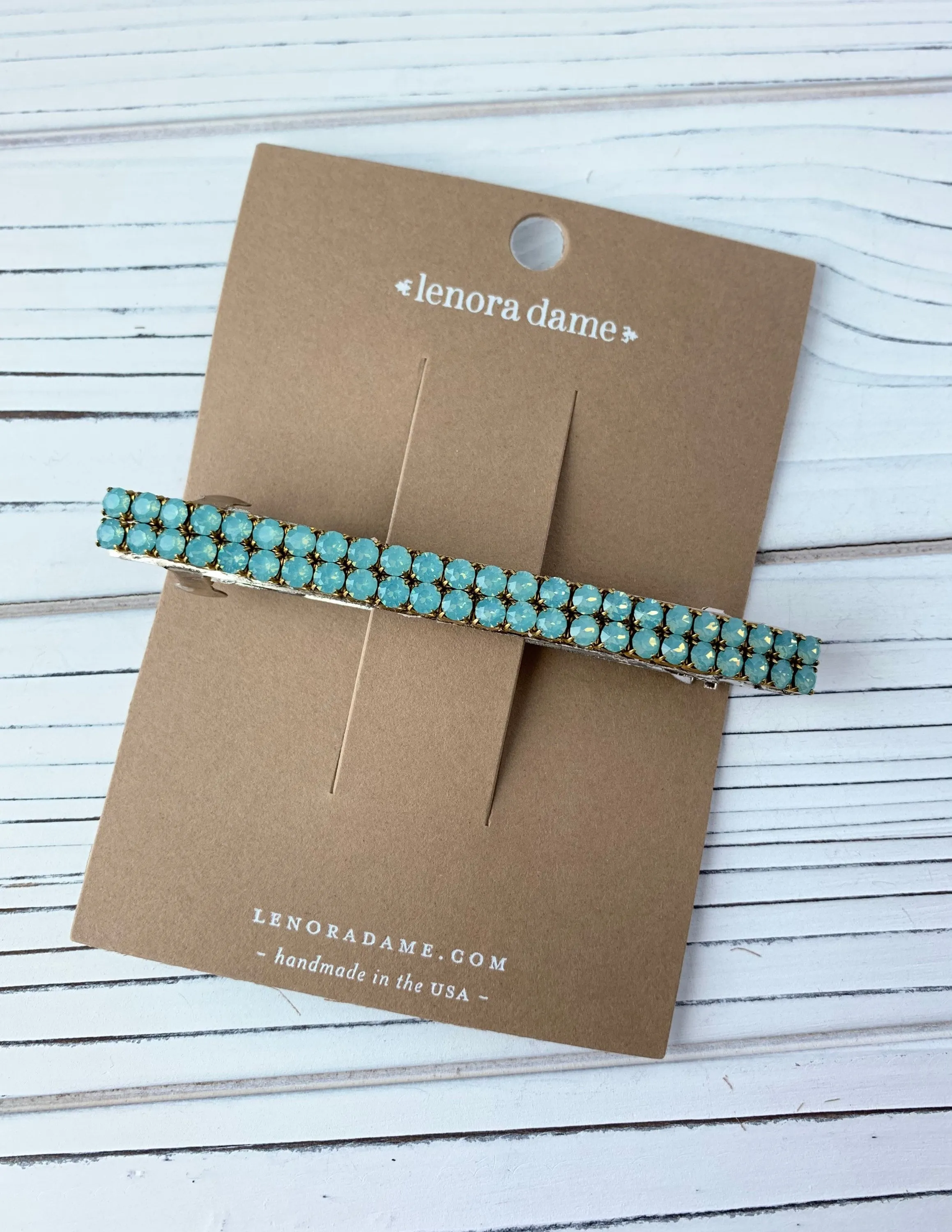 Ladylike Slim Barrette in Pacific Opal