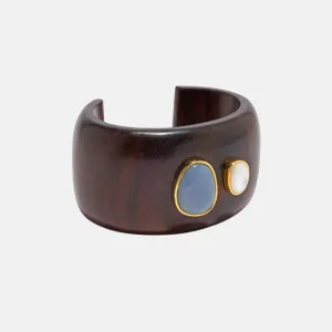 Lanna Cuff in Acacia Wood