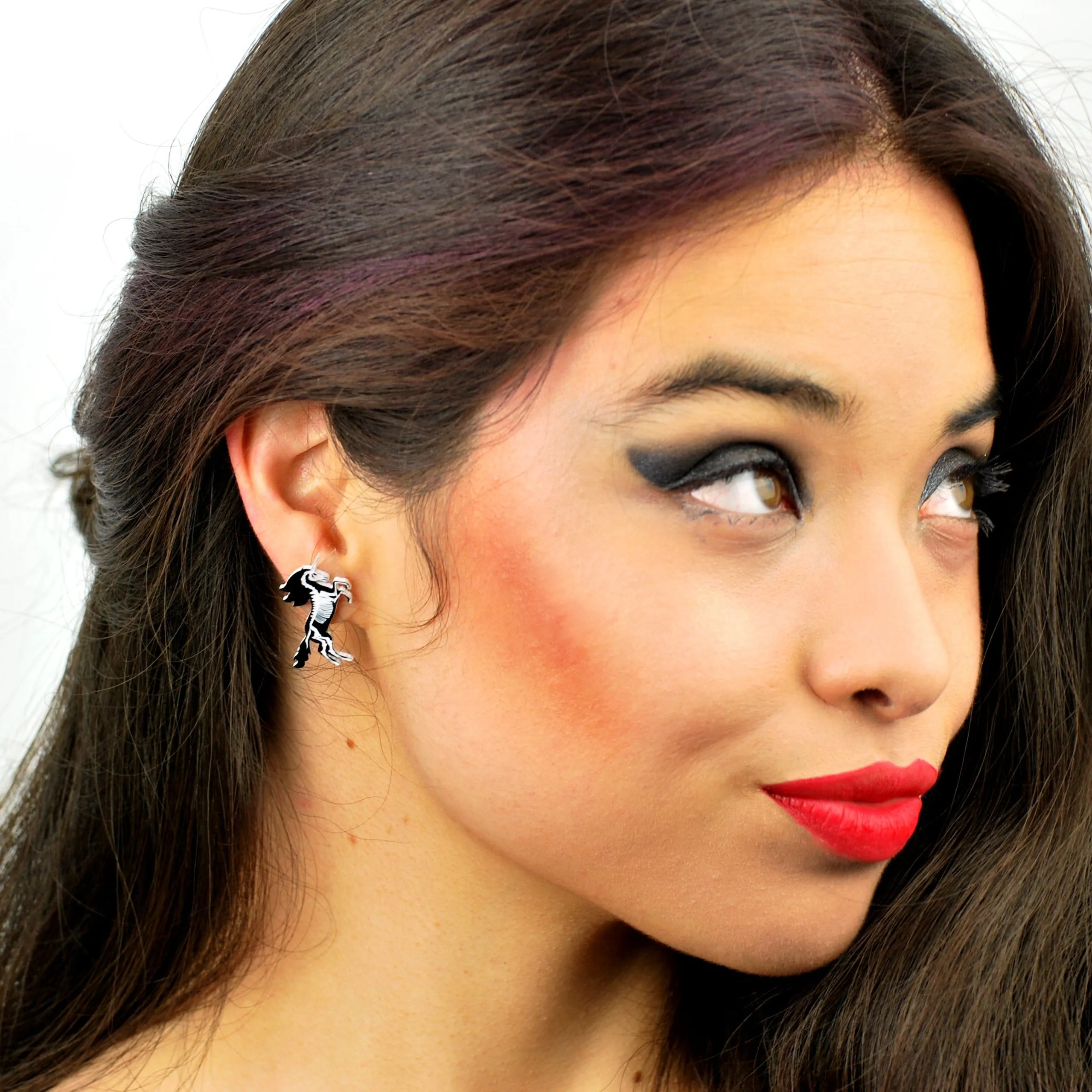 Last Chance! Uni Skeleton Earrings