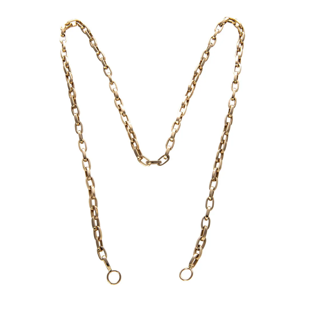 Marla Aaron 14K Yellow Gold Biker Chain Necklace