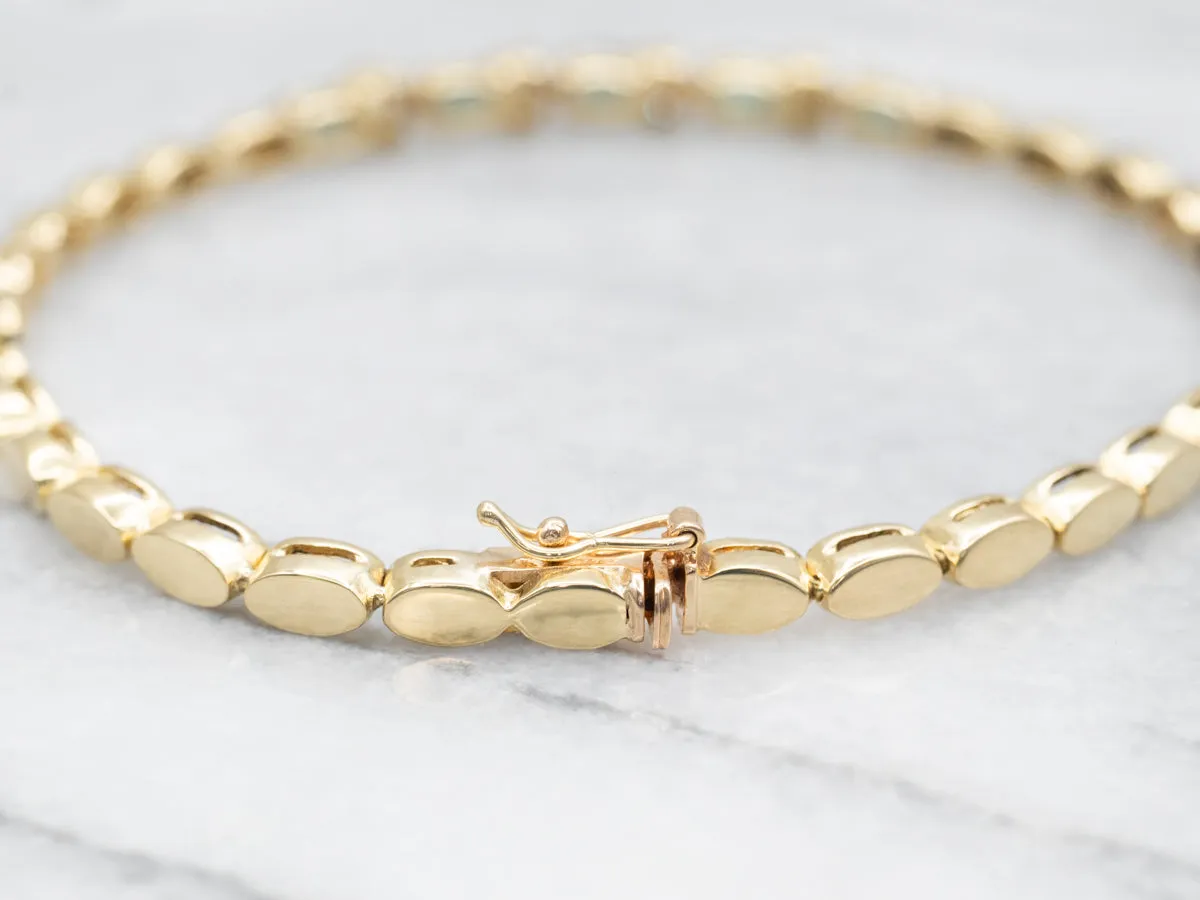 Marquise-Cut Sapphire and Diamond Bracelet