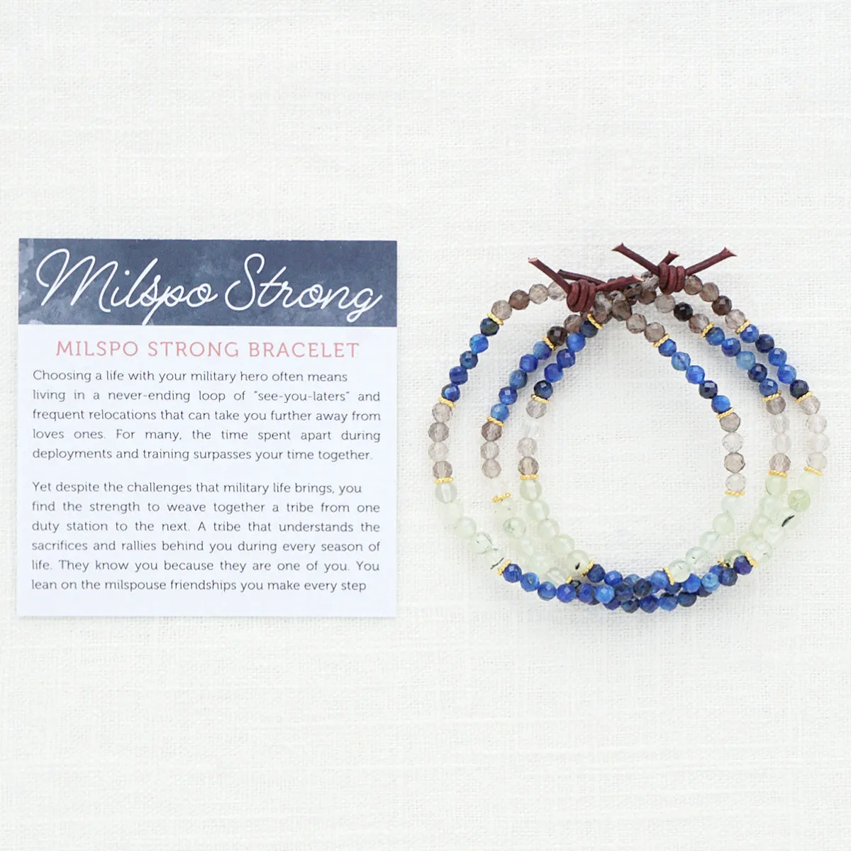 Milspo Strong Bracelet | Military Spouse Bracelet