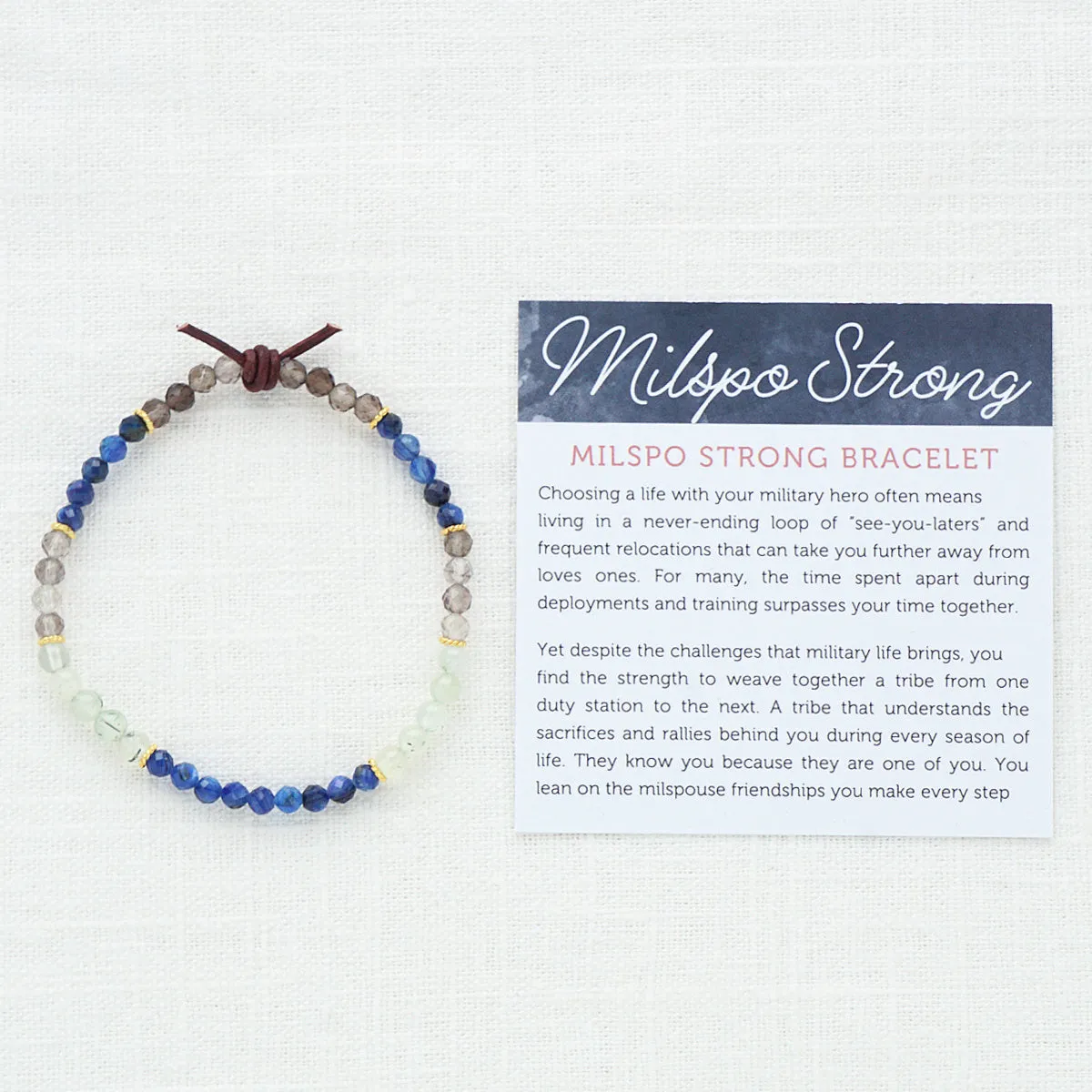 Milspo Strong Bracelet | Military Spouse Bracelet