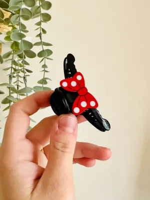 Mini Bow Claw Clip