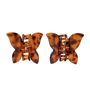 MINI BUTTERFLY CLIPS HONEY