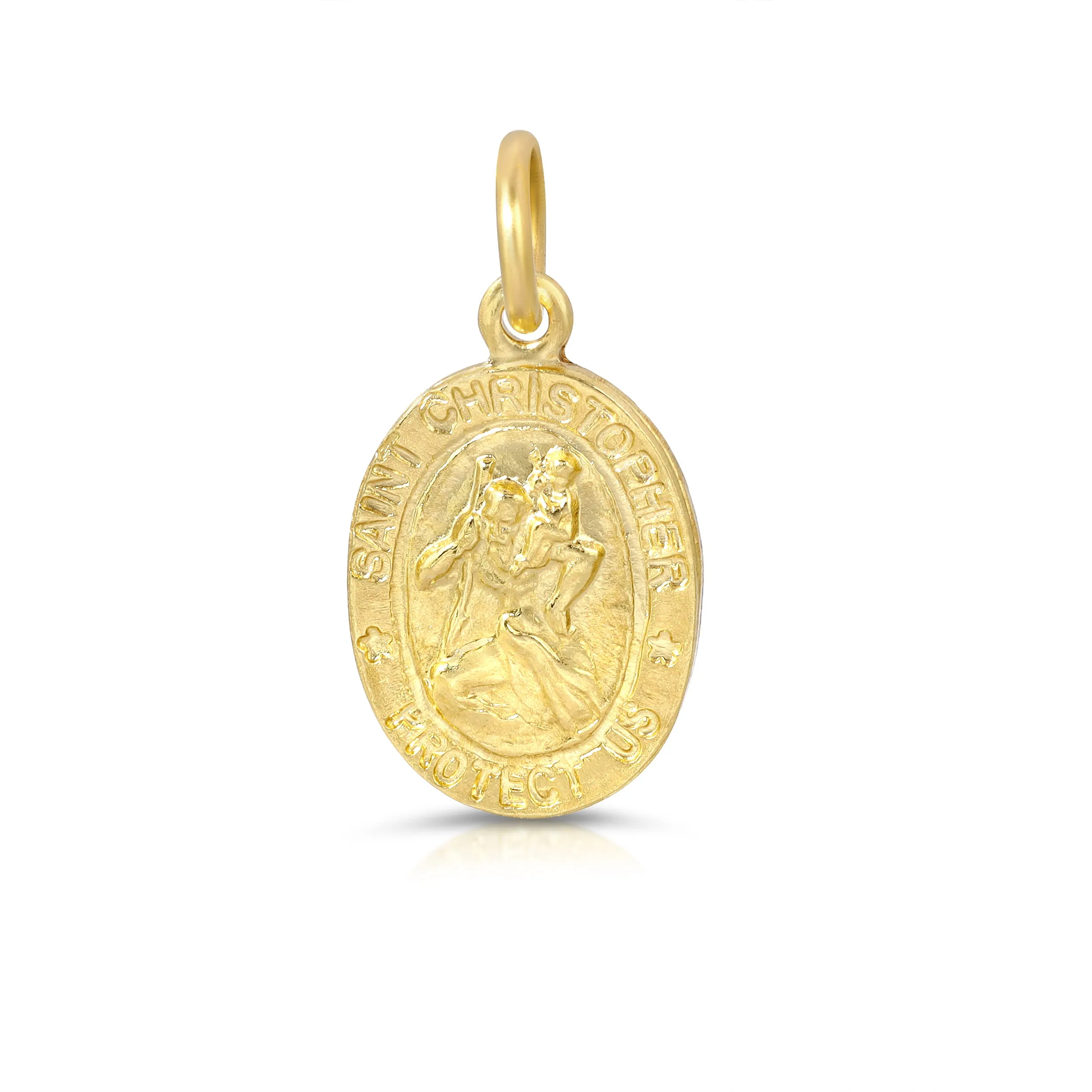 Mini Saint Christopher charm necklace