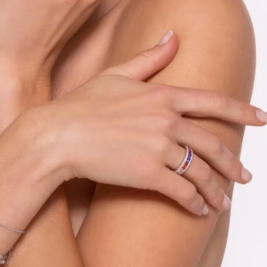 Multi Sapphire Ring by Kathy Hilton
